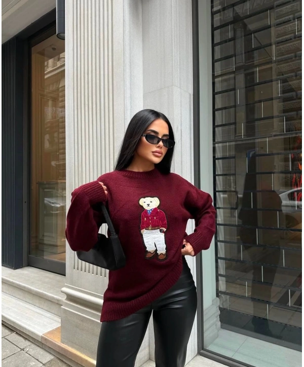 TEDDY AYICIK NAKIŞLI VİRAL KAZAK