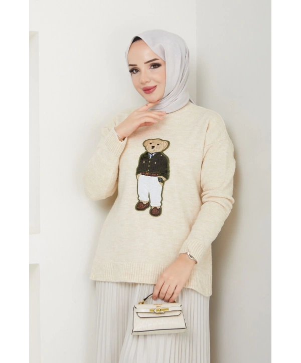 TEDDY AYICIK NAKIŞLI VİRAL KAZAK