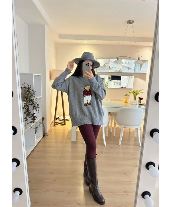 TEDDY AYICIK NAKIŞLI VİRAL KAZAK