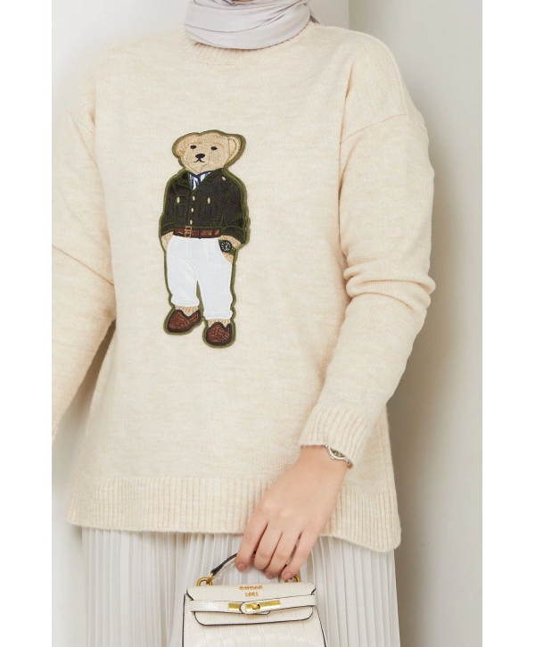 TEDDY AYICIK NAKIŞLI VİRAL KAZAK