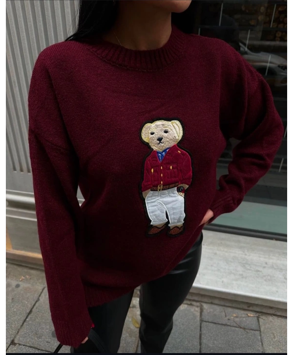 TEDDY AYICIK NAKIŞLI VİRAL KAZAK