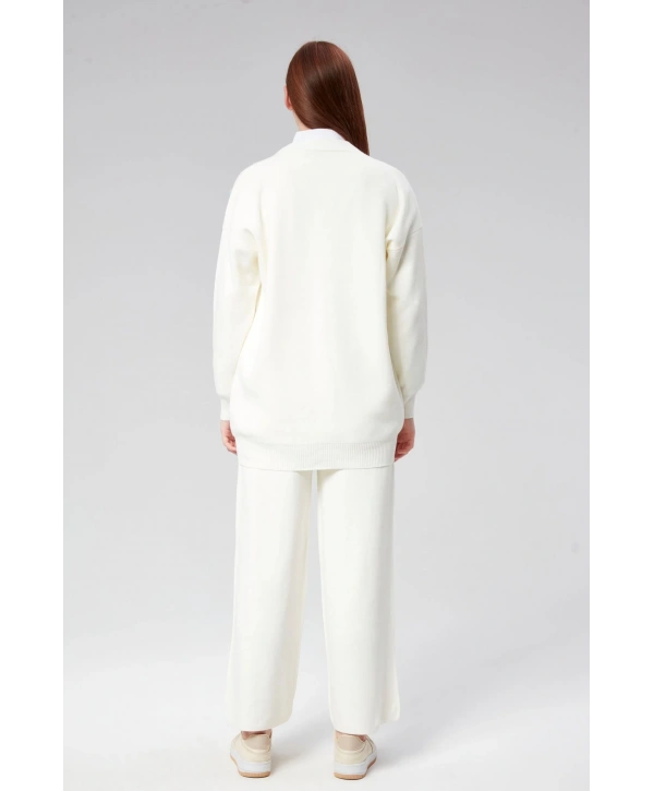 Tül Çiçekli Triko Takım