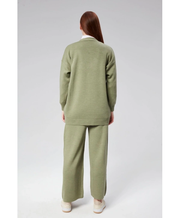 Tül Çiçekli Triko Takım