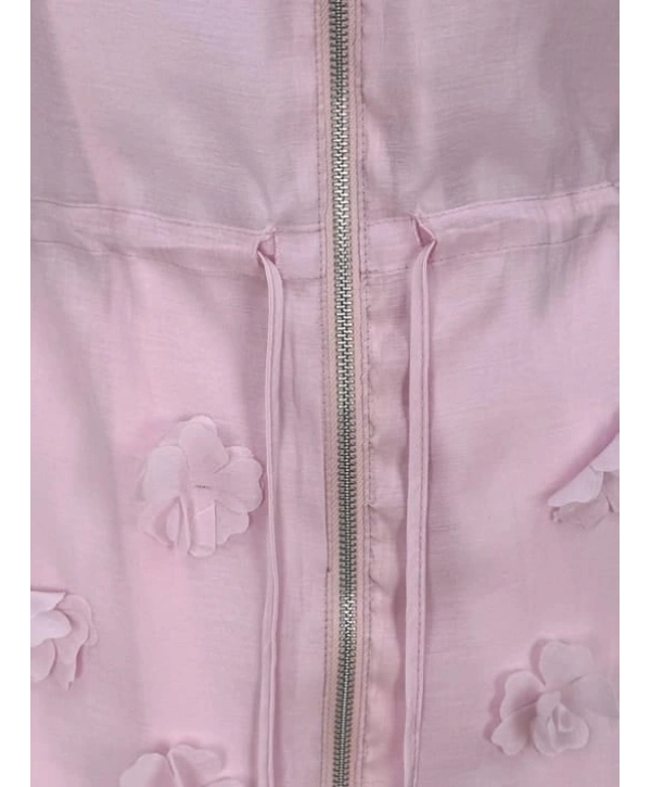 Vual Kumaş Çiçekli Kap - Pembe