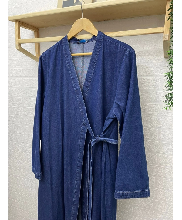 YANDAN BAĞLAMALI KOT KİMONO