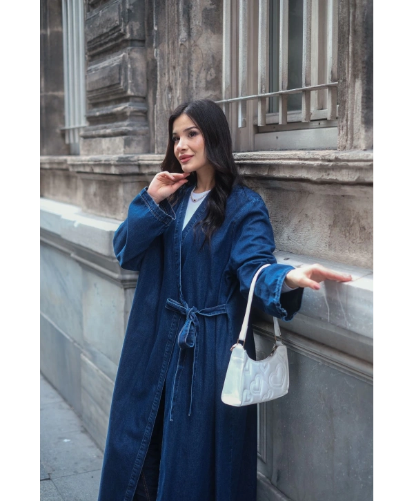 YANDAN BAĞLAMALI KOT KİMONO