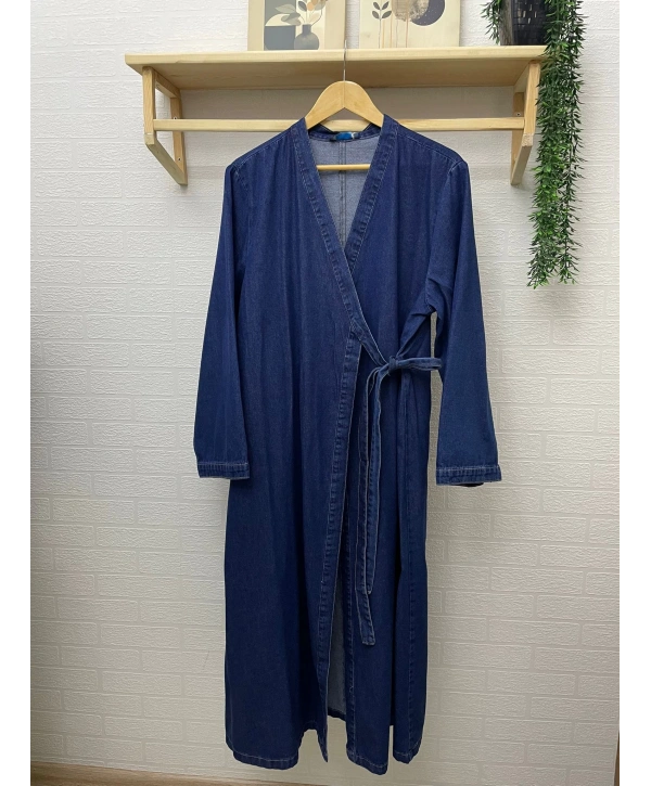 YANDAN BAĞLAMALI KOT KİMONO