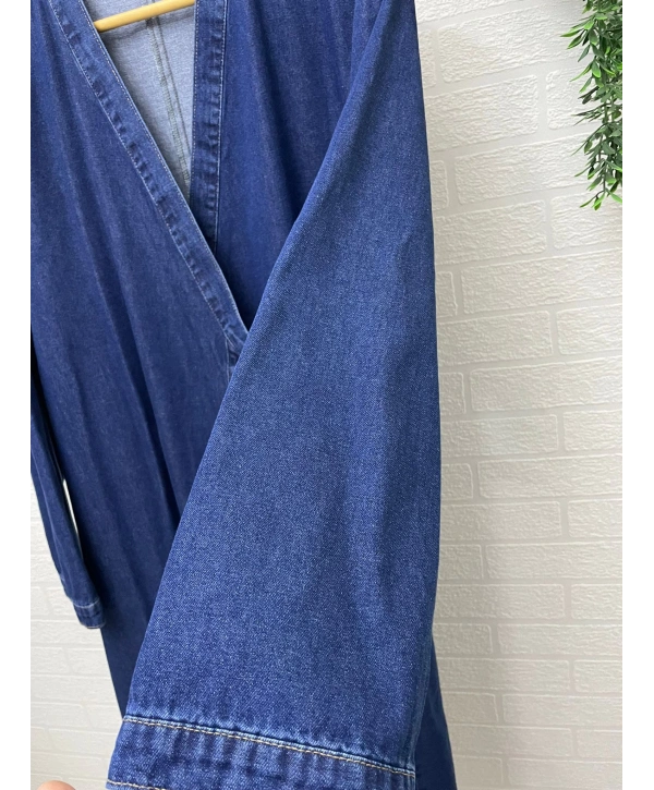 YANDAN BAĞLAMALI KOT KİMONO