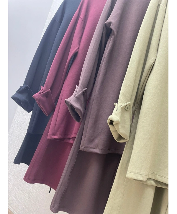 Yandan Düğmeli Takım - Kahverengi