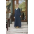 Boydan Çıtçıtlı Abaya - Lacivert