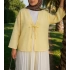 Müslin Kumaş Kimono - Sarı