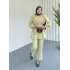 Önden Düğmeli Kuşaklı Takım
