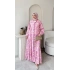 Öyküm Çiçekli Elbise - Pembe