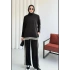 Yandan Şeritli Takım - Siyah
