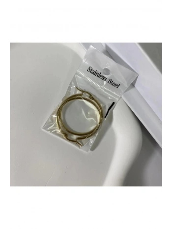 Çelik Halka Küpe Gold 20mm