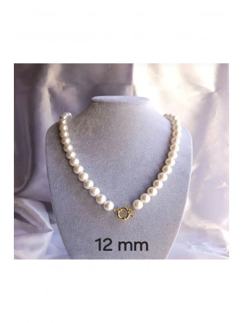 KİLİT SİSTEMLİ İNCİ KOLYE ( ALTIN ,GÜMÜŞ İSTENİLEN KOLYE UCU TAKIP ÇIKARILABİLİR)