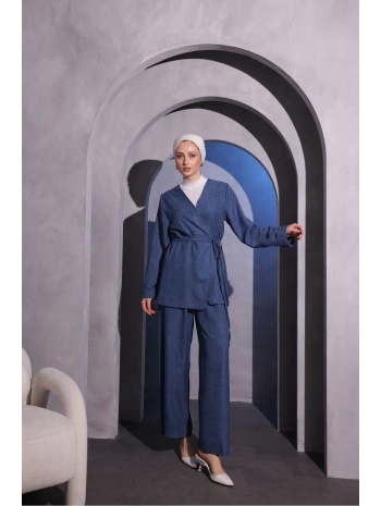 Kimonolu Keten Takım