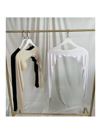 BOYUNDAN GEÇİRMELİ SIFIR YAKA KOLLUK