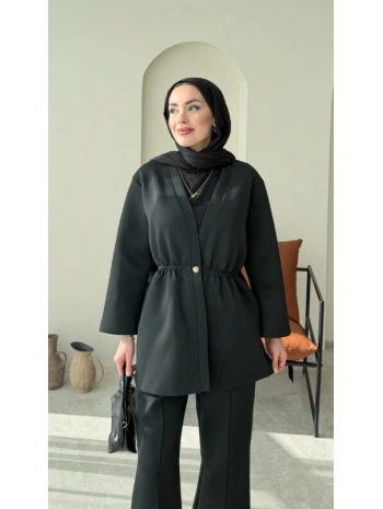 Belden Lastik Detaylı Scuba Takım - Siyah