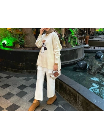 AYICIK NAKIŞLI TRİKO KAZAK