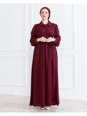 Bağlamalı Modal Kumaş Elbise