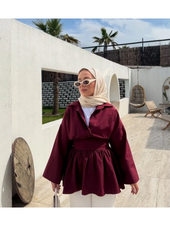 Belden Bağlamalı Gömlek