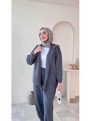 Bilek Lastikli Spor Takım - Gri