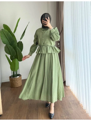 Çilek Kumaş Etekli Takım