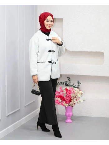 DERİ BİYELİ KÜRK KABAN