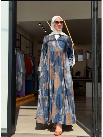 Desenli Yazlık Elbise