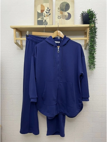 KAPÜŞONLU ÇİMALI PALAZZO TAKIM