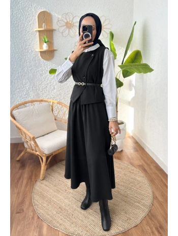 KEMERLİ YELEK ETEK TAKIM