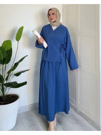 Kimono Bağlamalı Yazlık Takım