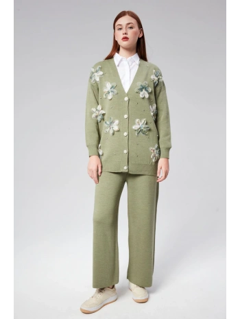 Tül Çiçekli Triko Takım