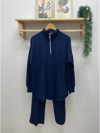 Yarım Fermuarlı Takım - Lacivert