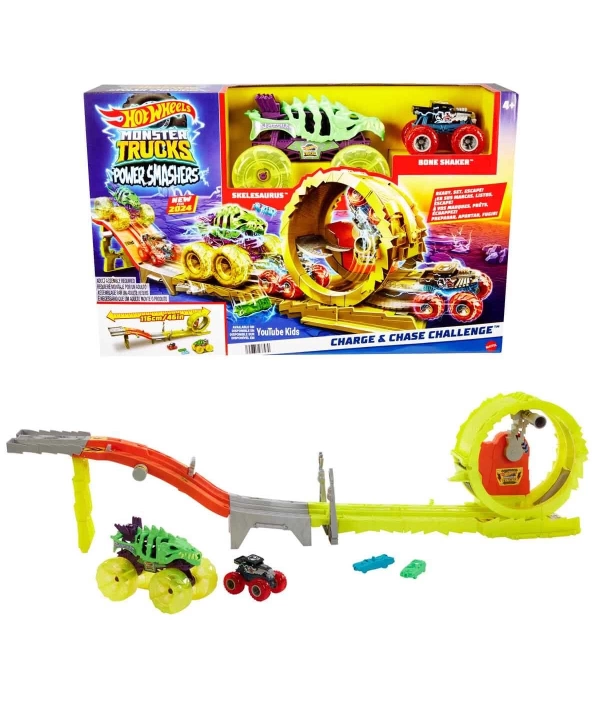 Hot Wheels Monster Trucks Charge Chase Challenge Oyun Seti HXT05