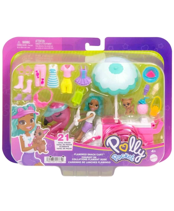 Polly Pocket Filamingo Motosiklet ve Tropik Aksesuarlar HWP24