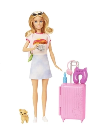 Barbie Seyahatte Bebeği Ve Aksesuarları Hjy18