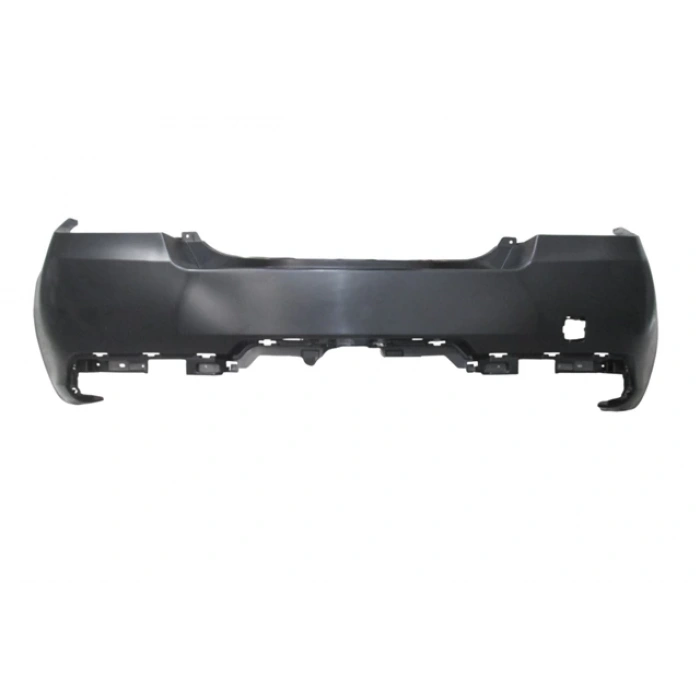 (YENİ ÜRÜN!!!)PEUGEOT 508- 14/17; ARKA TAMPON SİYAH KARLIKLI KOMPLE (ÇİFT EKSOZ DELİKLİ) (TW)