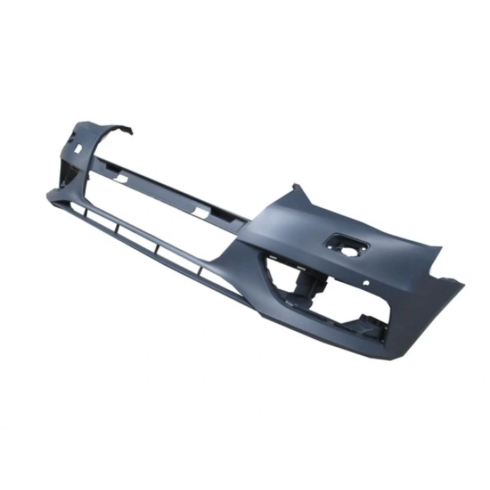 AUDI A3- HB/SB- 12/15; ÖN TAMPON GRİ ASTARLI (SİS/PANJUR/FAR YIKAMA DELİKLİ/SENSÖR DELİKLİ) (TW)