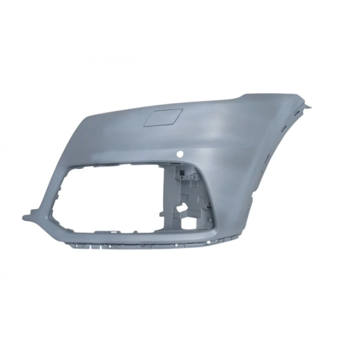 AUDI Q5- 17/20; ÖN TAMPON SOL ASTARLI GRİ (FAR YIKAMA KAPAKLI/SENSÖR DELİKLİ) (TYG)