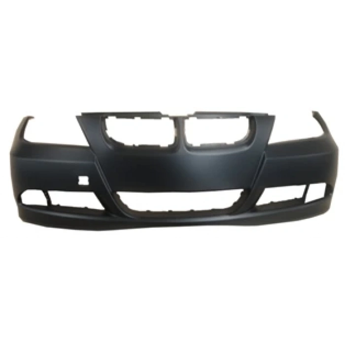 BMW 3 SERI- E90- 05/09; ÖN TAMPON (ASTARLI/KOYU GRİ SENSÖR/FAR YIKAMA DELİKSİZ/SİS DELİKLİ)(TÜV)TYG)