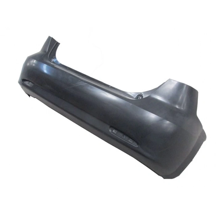 CHEVROLET LACETTI- HB- 04/11; ARKA TAMPON SİYAH (REFLEKTÖR DELİKLİ) (TW)