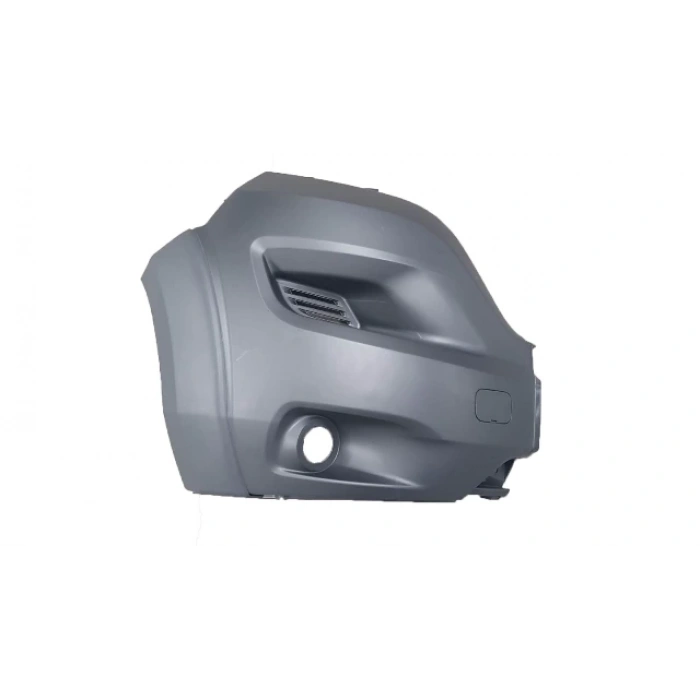 CITROEN JUMPER- 14/24; ÖN TAMPON UCU SAĞ GRİ (SİS DELİKLİ/ÇEKİ KAPAKLI)(DODİK DELİKLİ)