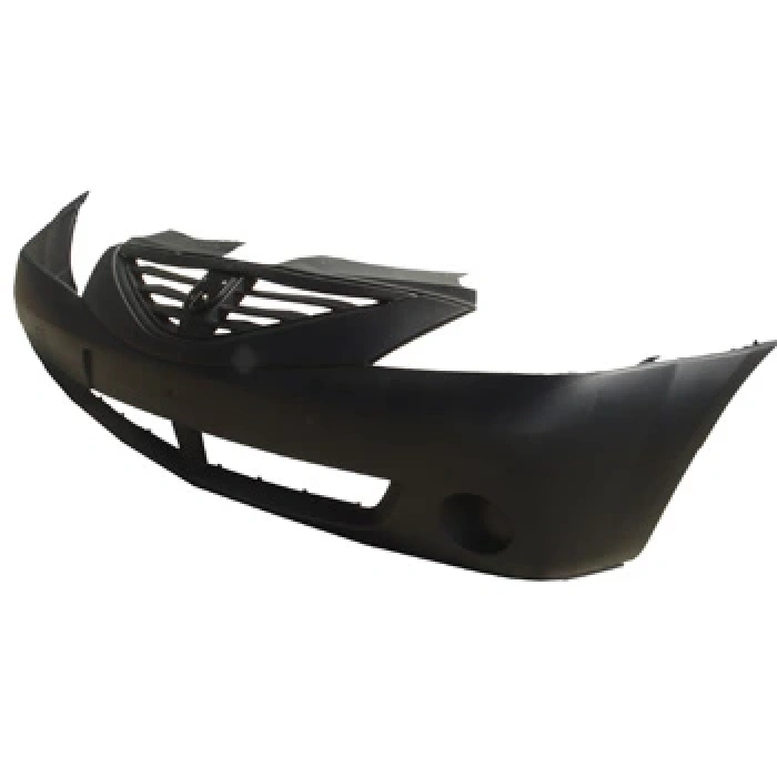 DACIA LOGAN- 04/08; ÖN TAMPON SİYAH (PANJURLU TİP) IZGARA DELİKLİ/SİS DELİKSİZ