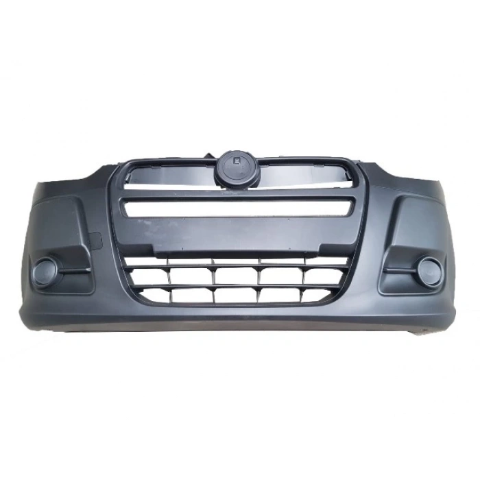 FIAT DOBLO- 11/15; ÖN TAMPON SİYAH ÇEKİ DEMİR KAPAKLI (SİS DELİKSİZ)