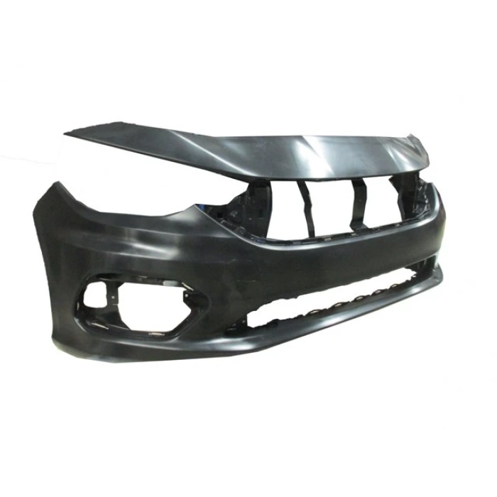 FIAT EGEA- SD/HB/SW- 15/20; ÖN TAMPON SİYAH TAKVİYESİZ (SİS/PANJUR DELİKLİ/ÇEKİ DEMİRİ KAPAKLI)(TYG)