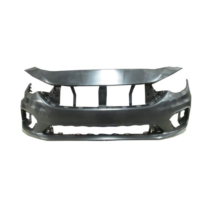 FIAT EGEA- SD/HB/SW- 15/20; ÖN TAMPON SİYAH TAKVİYESİZ (SİS/PANJUR DELİKLİ/ÇEKİ DEMİRİ KAPAKLI)(TYG)