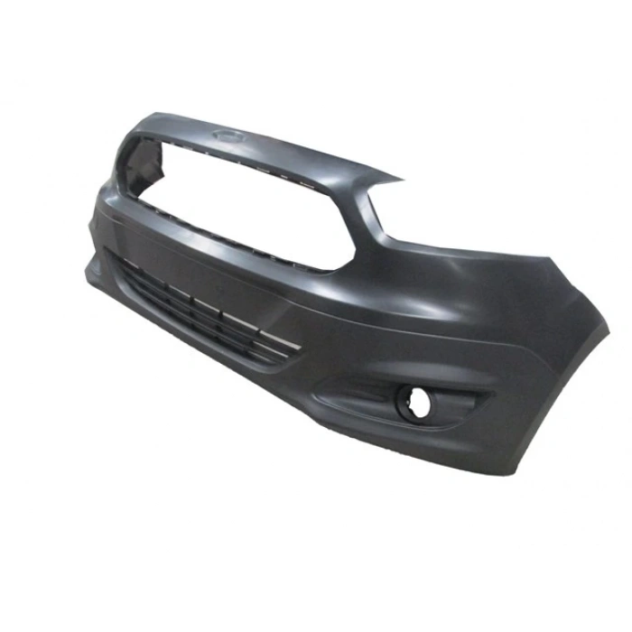 FORD TOURNEO COURIER- 14/18; ÖN TAMPON SİYAH IZGARALI/SİS DELİKLİ/SİS KAPAKLARI ÜZERİNDE