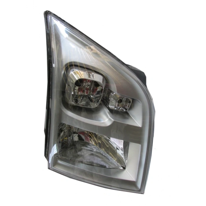 FORD TRANSIT- V347- 07/13; FAR LAMBASI SAĞ ELEKTRİKLİ/MANUEL GRİ 7 FİŞLİ (H4)(AYFAR) (E MARKLI)